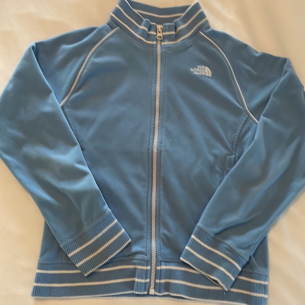 The North Face Girl’s Blue Fleece Baseball-style Jacket Size Medium